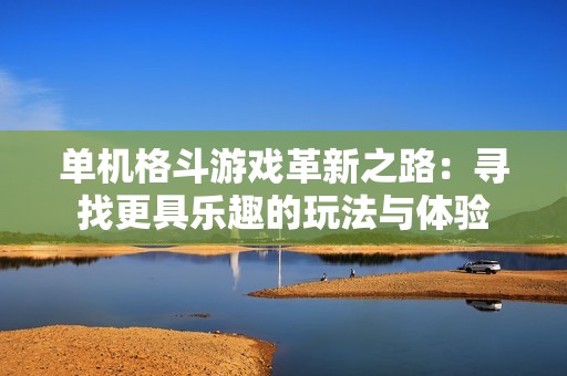 单机格斗游戏革新之路：寻找更具乐趣的玩法与体验