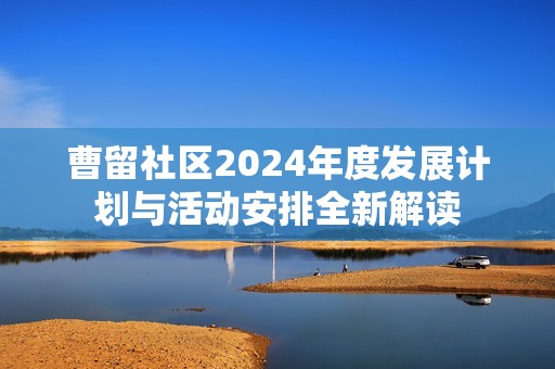 曹留社区2024年度发展计划与活动安排全新解读