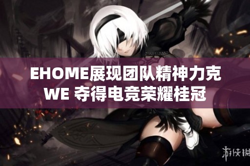 EHOME展现团队精神力克WE 夺得电竞荣耀桂冠