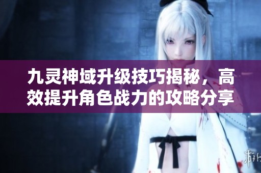 九灵神域升级技巧揭秘，高效提升角色战力的攻略分享
