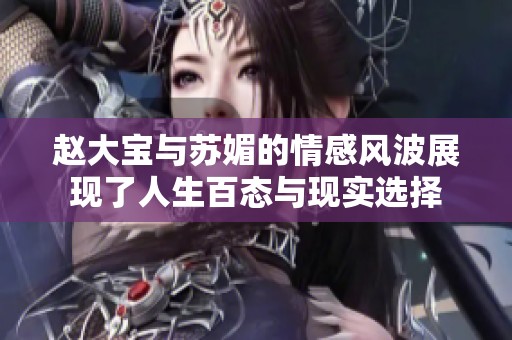 赵大宝与苏媚的情感风波展现了人生百态与现实选择