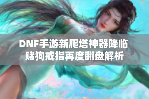 DNF手游新爬塔神器降临 赌狗戒指再度翻盘解析