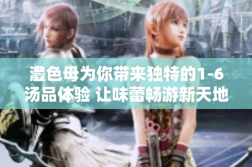 澧色母为你带来独特的1-6汤品体验 让味蕾畅游新天地