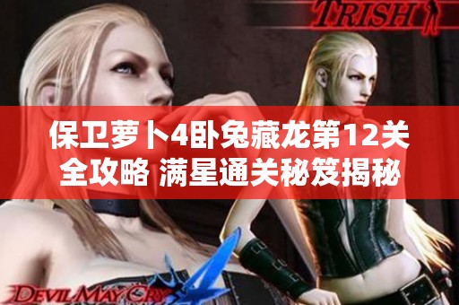 保卫萝卜4卧兔藏龙第12关全攻略 满星通关秘笈揭秘