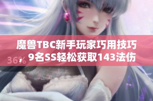 魔兽TBC新手玩家巧用技巧，9名SS轻松获取143法伤用时仅42分钟完成风暴