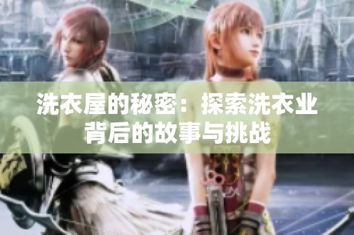 洗衣屋的秘密：探索洗衣业背后的故事与挑战