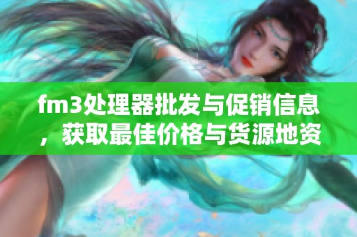fm3处理器批发与促销信息，获取最佳价格与货源地资讯