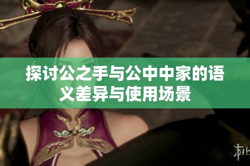 探讨公之手与公中中家的语义差异与使用场景