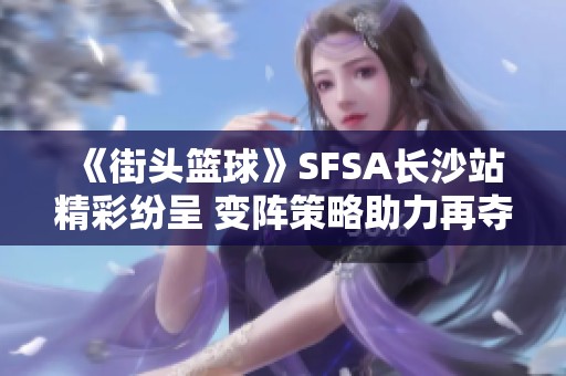 《街头篮球》SFSA长沙站精彩纷呈 变阵策略助力再夺冠军