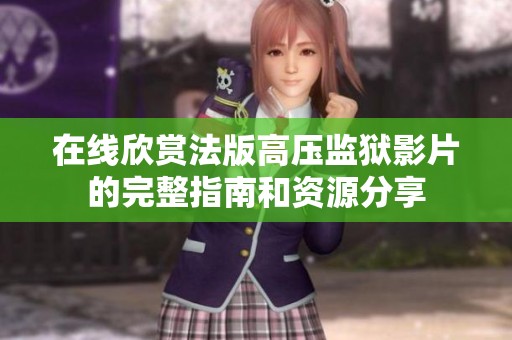 在线欣赏法版高压监狱影片的完整指南和资源分享