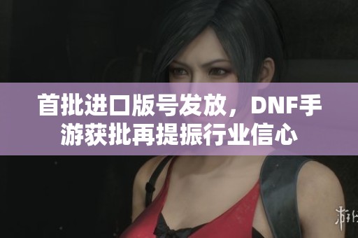 首批进口版号发放，DNF手游获批再提振行业信心