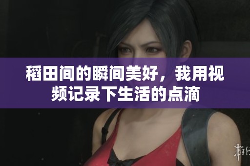 稻田间的瞬间美好，我用视频记录下生活的点滴