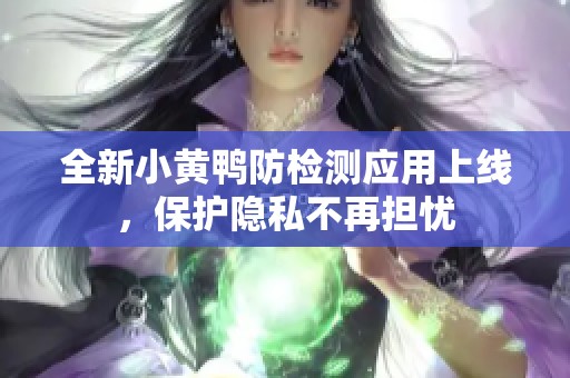 全新小黄鸭防检测应用上线，保护隐私不再担忧