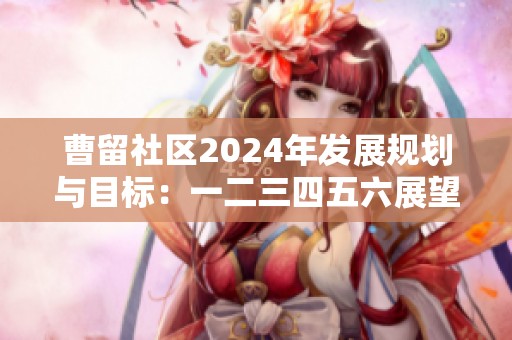 曹留社区2024年发展规划与目标：一二三四五六展望新篇章