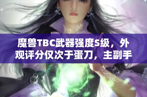 魔兽TBC武器强度S级，外观评分仅次于蛋刀，主副手搭配套装