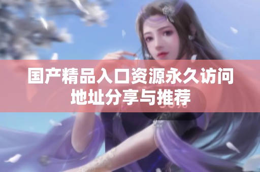 国产精品入口资源永久访问地址分享与推荐