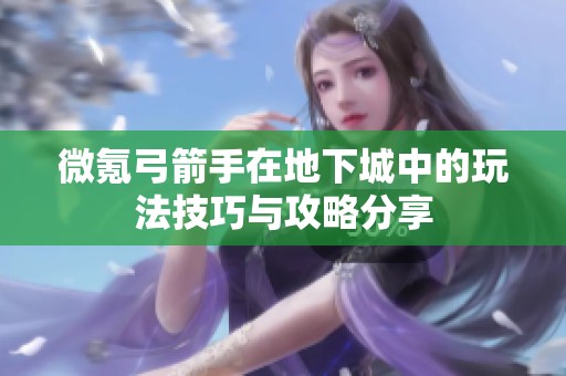 微氪弓箭手在地下城中的玩法技巧与攻略分享