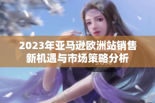2023年亚马逊欧洲站销售新机遇与市场策略分析