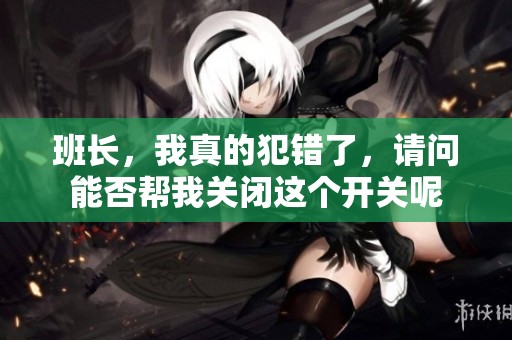 班长，我真的犯错了，请问能否帮我关闭这个开关呢