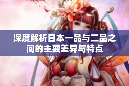 深度解析日本一品与二品之间的主要差异与特点