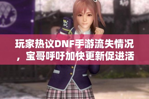 玩家热议DNF手游流失情况，宝哥呼吁加快更新促进活跃度