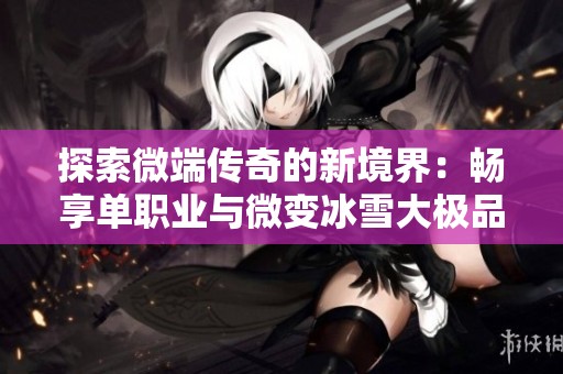 探索微端传奇的新境界：畅享单职业与微变冰雪大极品的冒险之旅
