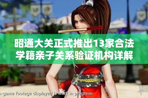 昭通大关正式推出13家合法学籍亲子关系验证机构详解