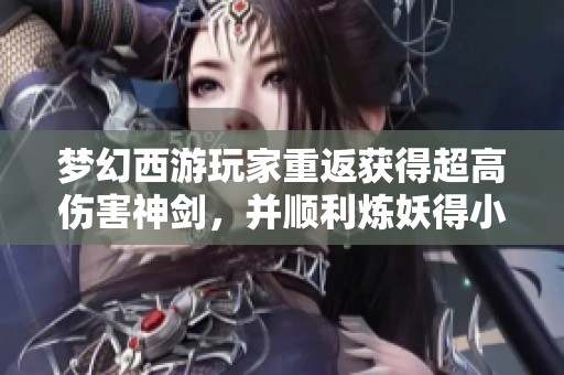 梦幻西游玩家重返获得超高伤害神剑，并顺利炼妖得小车