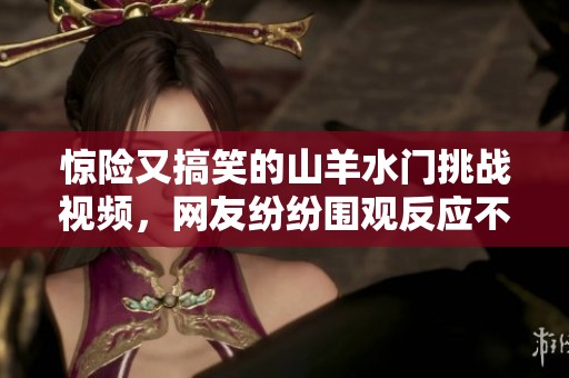 惊险又搞笑的山羊水门挑战视频，网友纷纷围观反应不一！