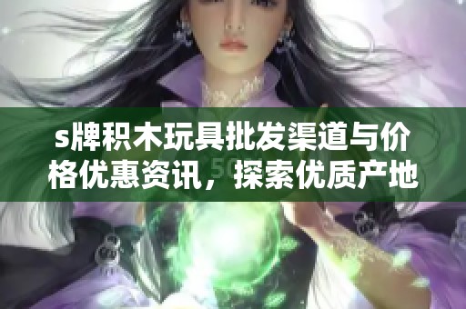 s牌积木玩具批发渠道与价格优惠资讯，探索优质产地货源