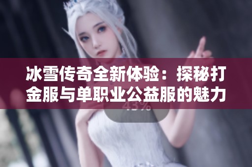 冰雪传奇全新体验：探秘打金服与单职业公益服的魅力