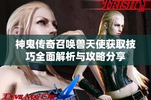 神鬼传奇召唤兽天使获取技巧全面解析与攻略分享