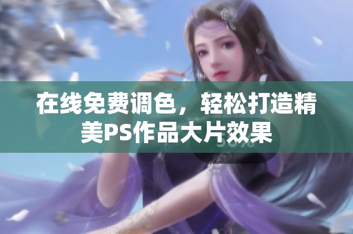 在线免费调色，轻松打造精美PS作品大片效果