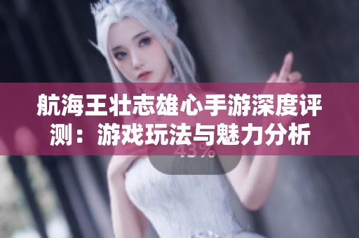航海王壮志雄心手游深度评测：游戏玩法与魅力分析