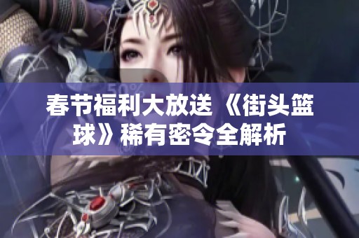 春节福利大放送 《街头篮球》稀有密令全解析