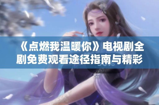 《点燃我温暖你》电视剧全剧免费观看途径指南与精彩点评