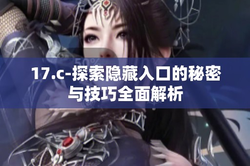 17.c-探索隐藏入口的秘密与技巧全面解析