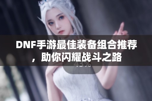 DNF手游最佳装备组合推荐，助你闪耀战斗之路