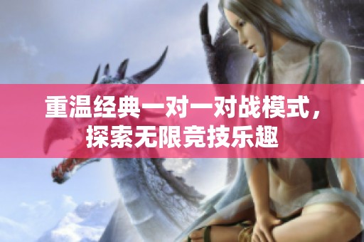 重温经典一对一对战模式，探索无限竞技乐趣