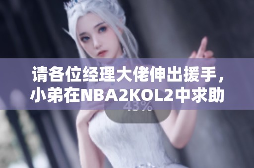 请各位经理大佬伸出援手，小弟在NBA2KOL2中求助