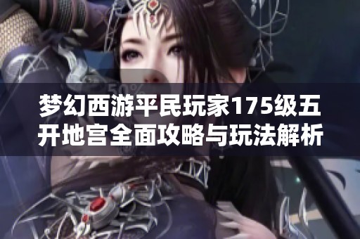 梦幻西游平民玩家175级五开地宫全面攻略与玩法解析