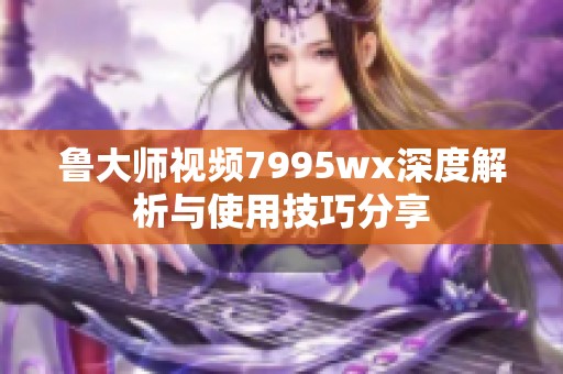 鲁大师视频7995wx深度解析与使用技巧分享