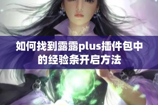 如何找到露露plus插件包中的经验条开启方法