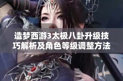 造梦西游3太极八卦升级技巧解析及角色等级调整方法详解