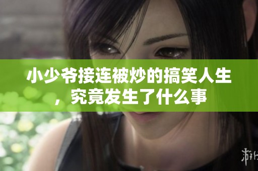 小少爷接连被炒的搞笑人生，究竟发生了什么事