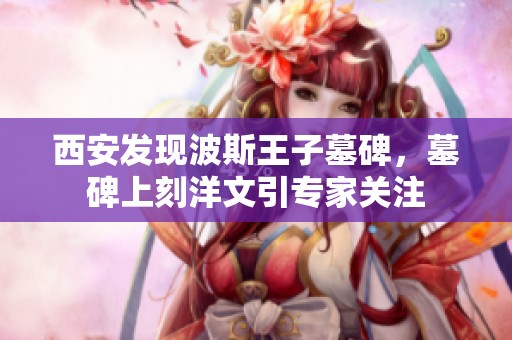 西安发现波斯王子墓碑，墓碑上刻洋文引专家关注