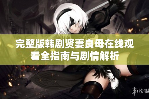 完整版韩剧贤妻良母在线观看全指南与剧情解析