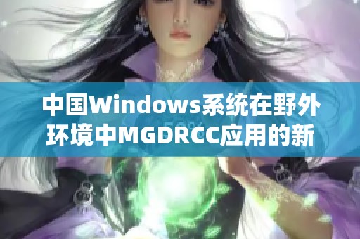 中国Windows系统在野外环境中MGDRCC应用的新探索与实践