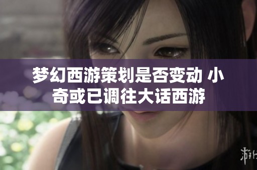 梦幻西游策划是否变动 小奇或已调往大话西游