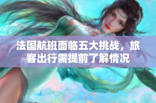 法国航班面临五大挑战，旅客出行需提前了解情况